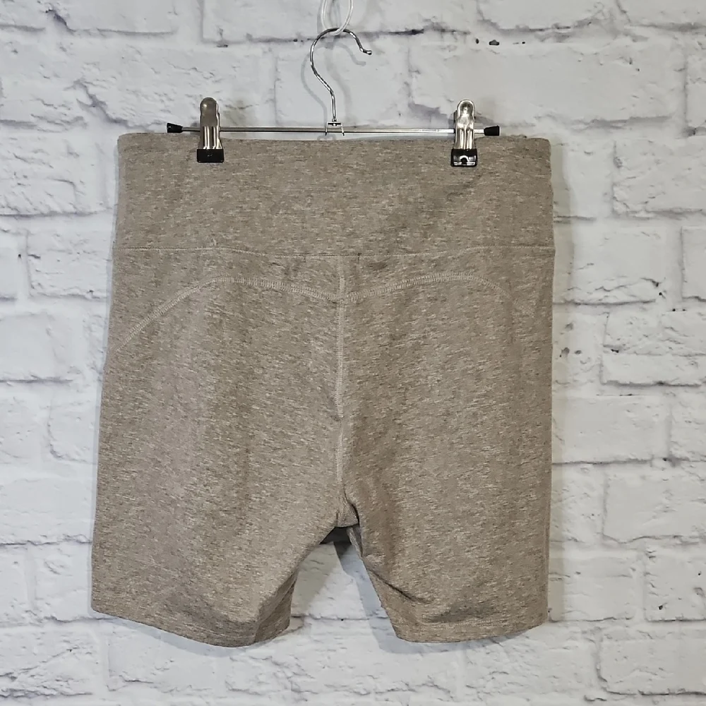 Zobha Heathered Tan Bike Shorts